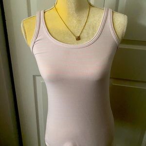 Pink and White Striped Lululemon Tank